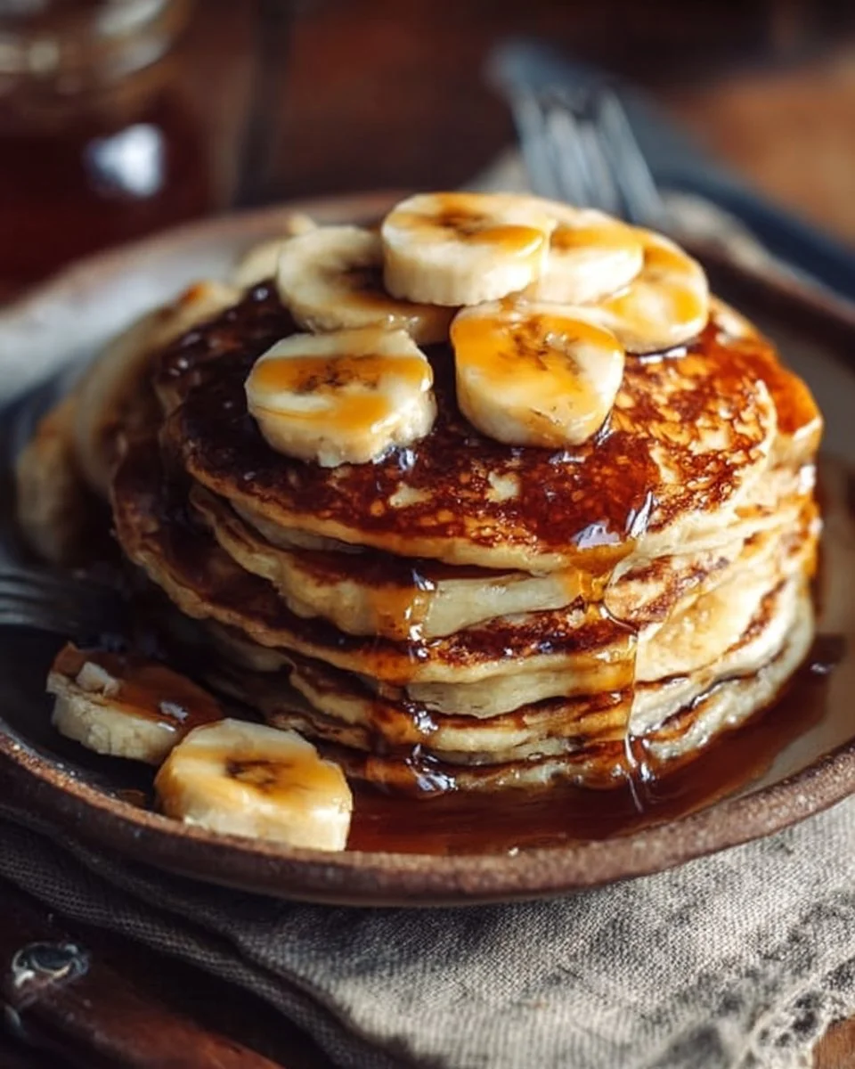 Baked Banana Foster Pancakes