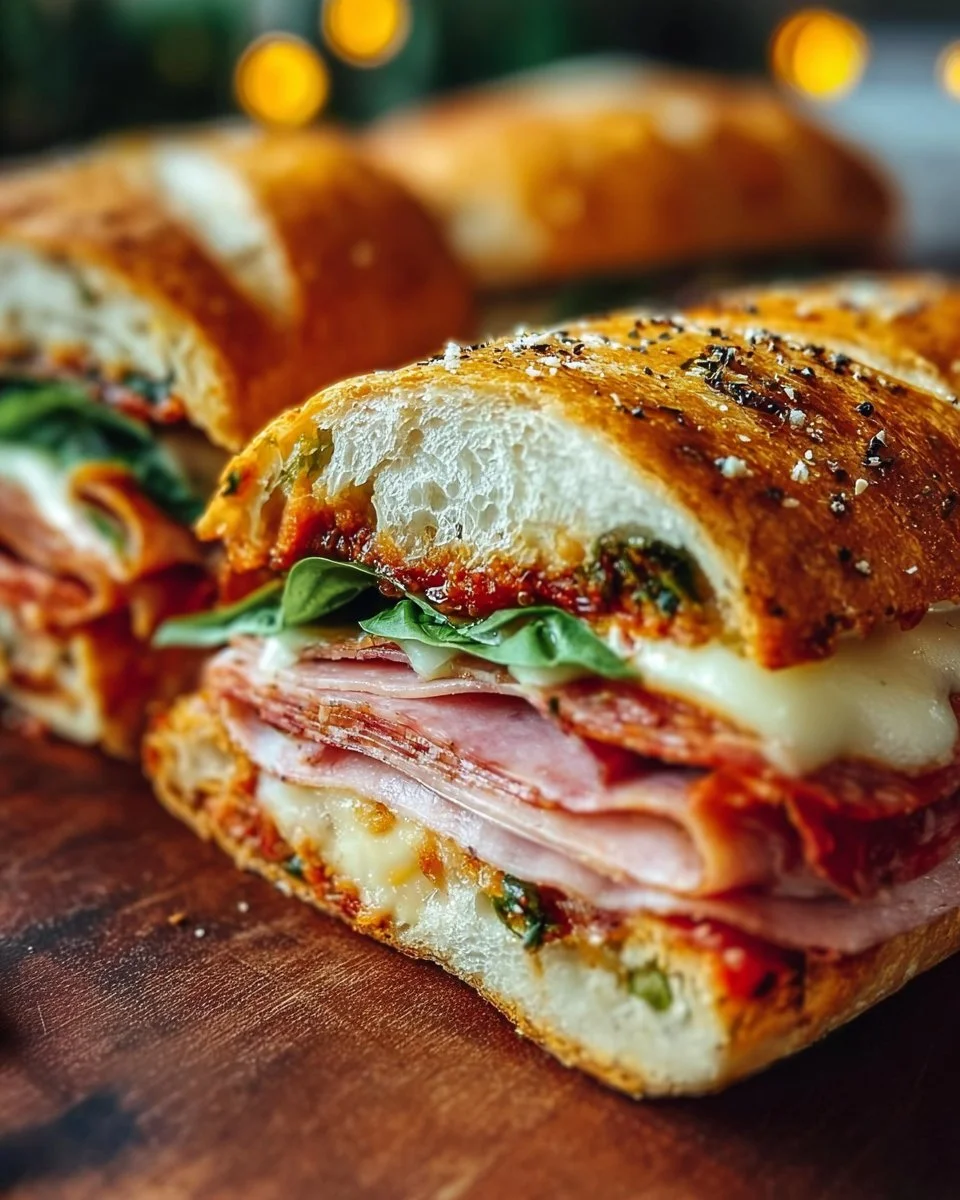 Baked Italian Grinder Sandwiches