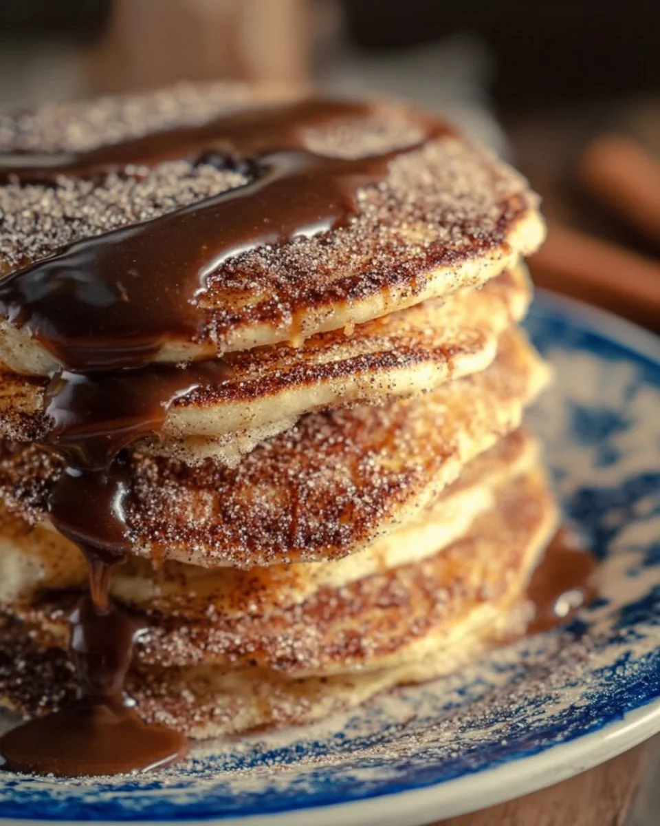 Cinnamon Churro Pancakes: Fluffy Spiced Delights Perfect for Breakfast or Brunch