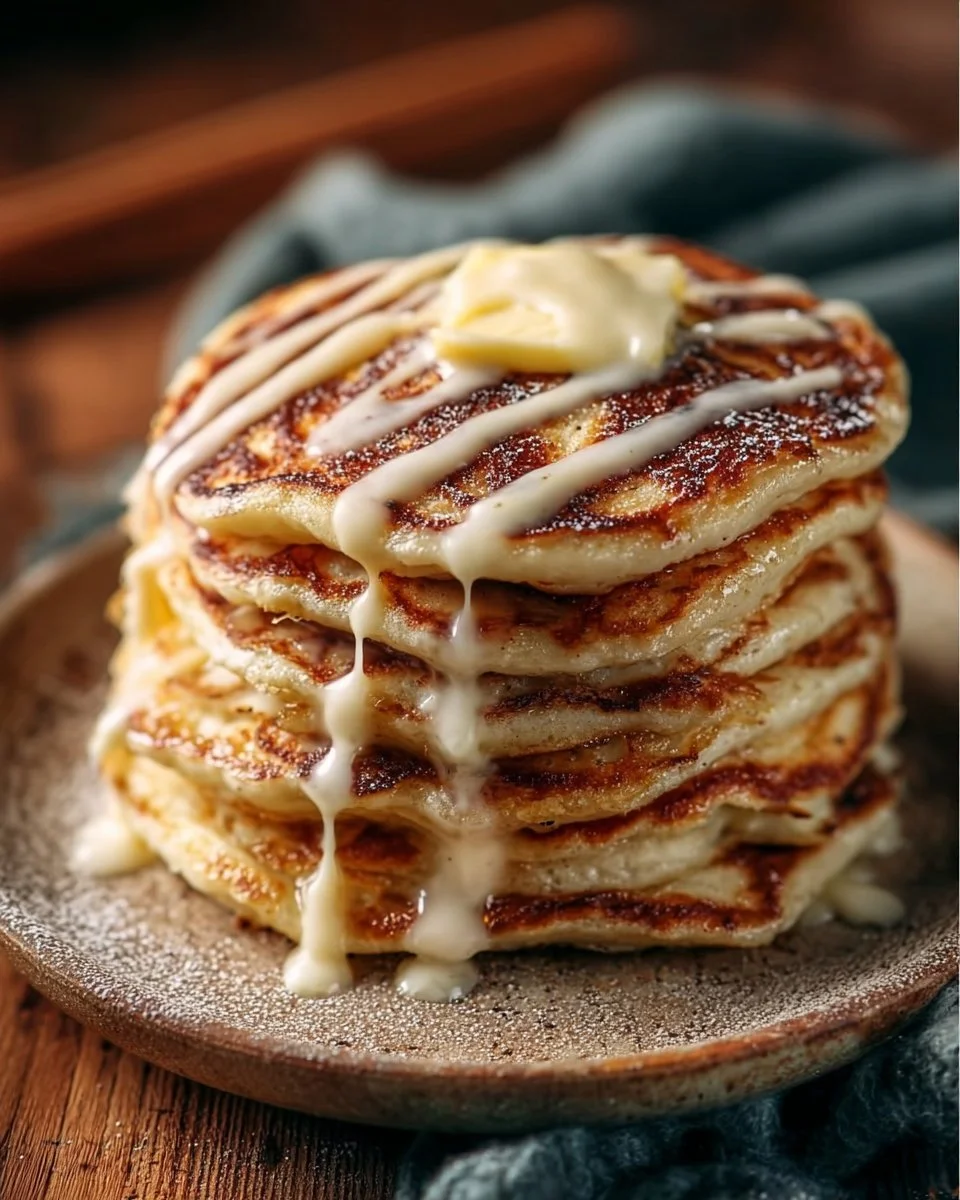 Cinnamon Cream Cheese Pancakes