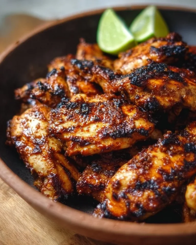 Delicious Copycat Chipotle Chicken served with fresh toppings