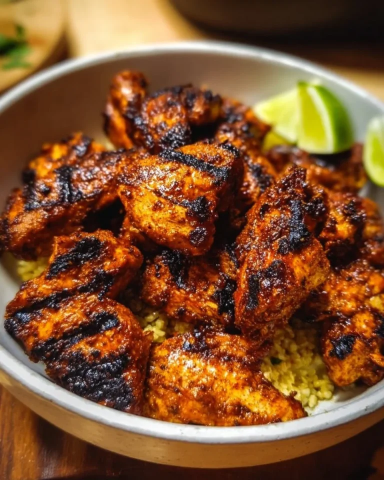 Delicious copycat Chipotle chicken recipe with spices and flavor.