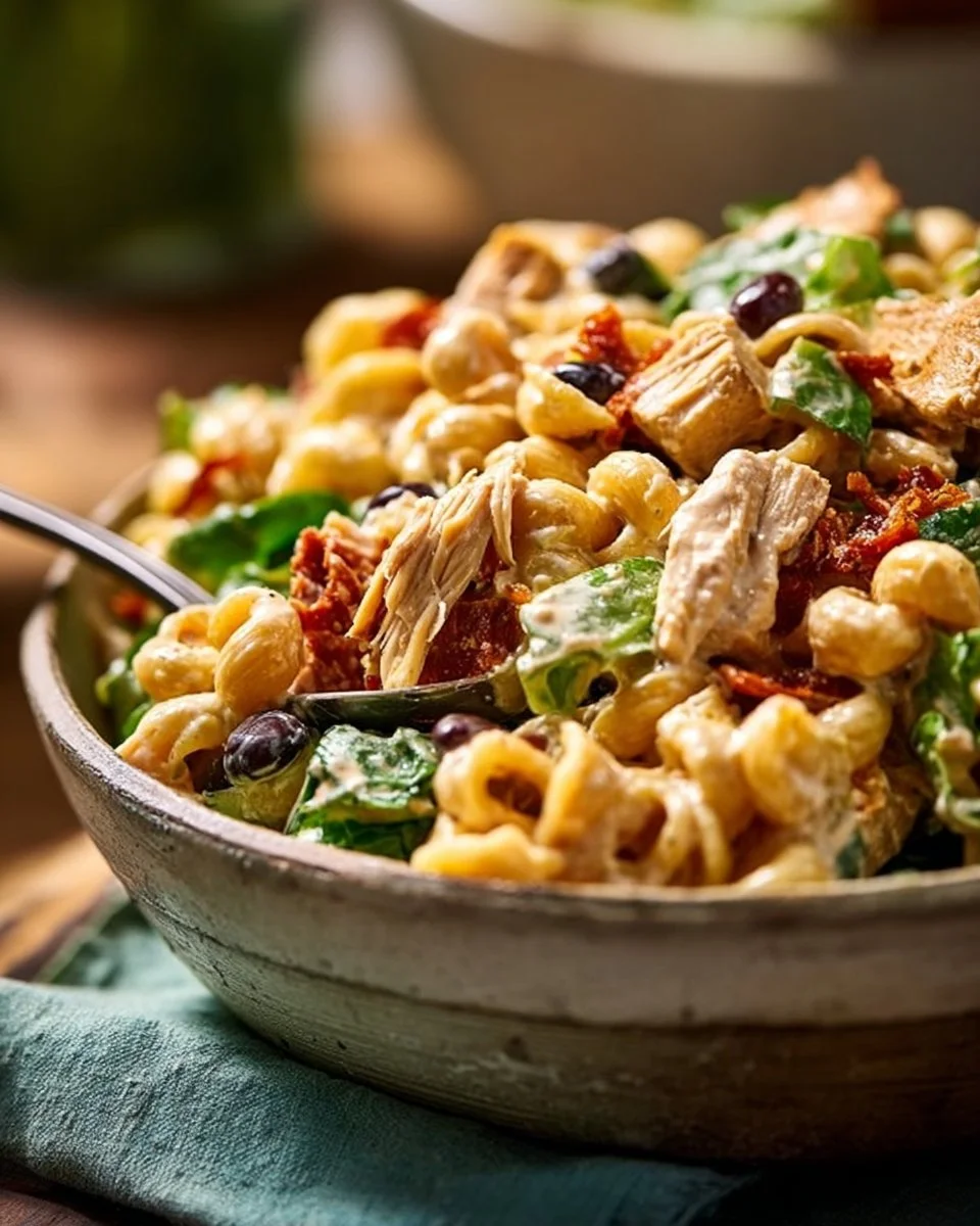 Creamy Chipotle Chicken Pasta Salad