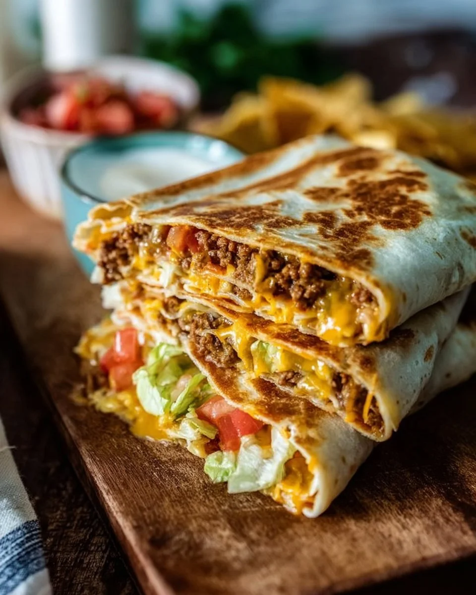 Easy Copycat Taco Bell Crunchwrap Supreme