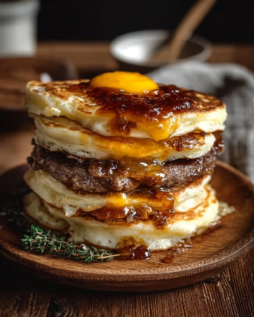 Easy Smash Burger Pancakes Recipe