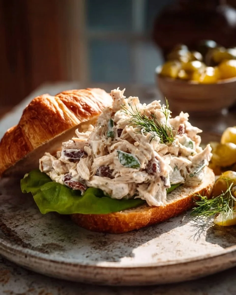 Fancy Nancy Chicken Salad Chick – Creamy, Crunchy & So Satisfying! 🥐✨