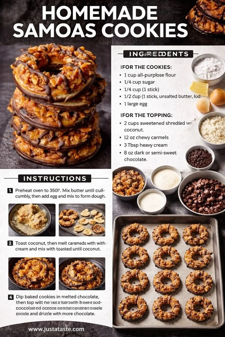 Homemade Samoas Cookies