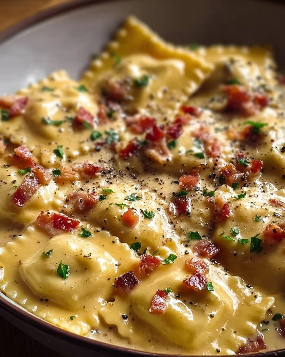 Olive Garden Ravioli Carbonara