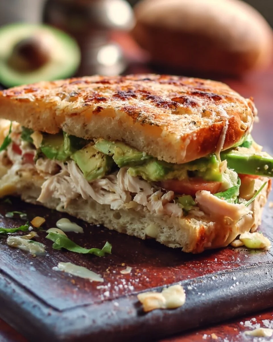 Panera Bread Copycat Chicken Avocado Melt Sandwich