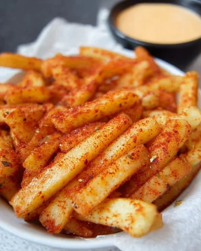 Delicious homemade Taco Bell Nacho Fries with cheese and spices