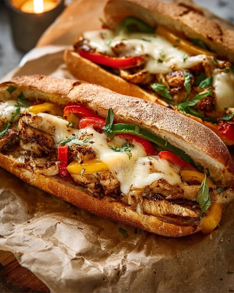 Ultimate Chicken Philly Cheese Steaks